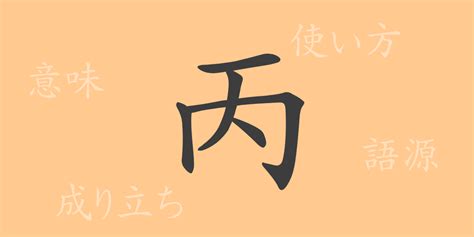 丙meaning|丙 